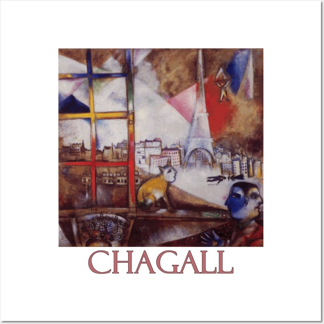 Paris Through the Window by Marc Chagall Wall Art by Naves